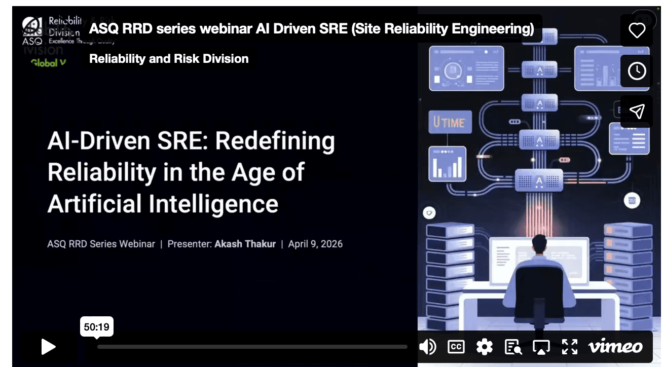 ASQ RR WEbinar - AI Driven SREASQ RRD Series Webinar: AI Driven SRE